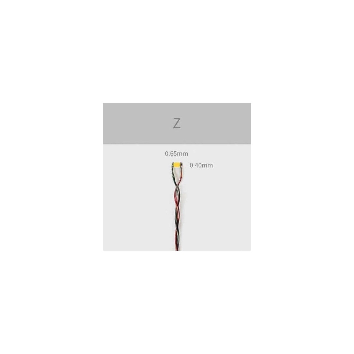 `Z` LED 7-19V AC/DC w/8` Wires 5-Pack -- Warm White, All Scales, Evan Designs UZ0