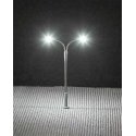 Double Whip-Style LED Street Light -- 2-9/16′ 6.5cm Tall, N, Faller Gmbh 272221