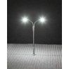 Double Whip-Style LED Street Light -- 2-9/16′ 6.5cm Tall, N, Faller Gmbh 272221