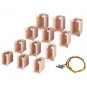 House Illumination Starter Set -- 12 Lightboxes (4 Different Sizes) & 1 White , All Scales, Viessmann Modellspielwaren 6005