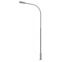 LED Streetlight -- Single-Arm Curved Mast, 3-11/16′ 9.4cm Cool White pkg(1), HO, Faller Gmbh 180219