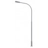 LED Streetlight -- Single-Arm Curved Mast, 3-11/16′ 9.4cm Cool White pkg(1), HO, Faller Gmbh 180219
