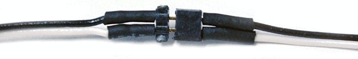 2-Pin Micro Connector -- .098 x .06 x .12` with 6` Wire Leads, All Scales, Train Control Systems 1473