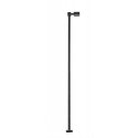 Single-Arm Square LED Light 3-Pack -- Black (cool white LED) 30 Scale Feet Tall, HO, Atlas Model Railroad Co. 70000208