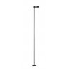 Single-Arm Square LED Light 3-Pack -- Black (cool white LED) 30 Scale Feet Tall, HO, Atlas Model Railroad Co. 70000208