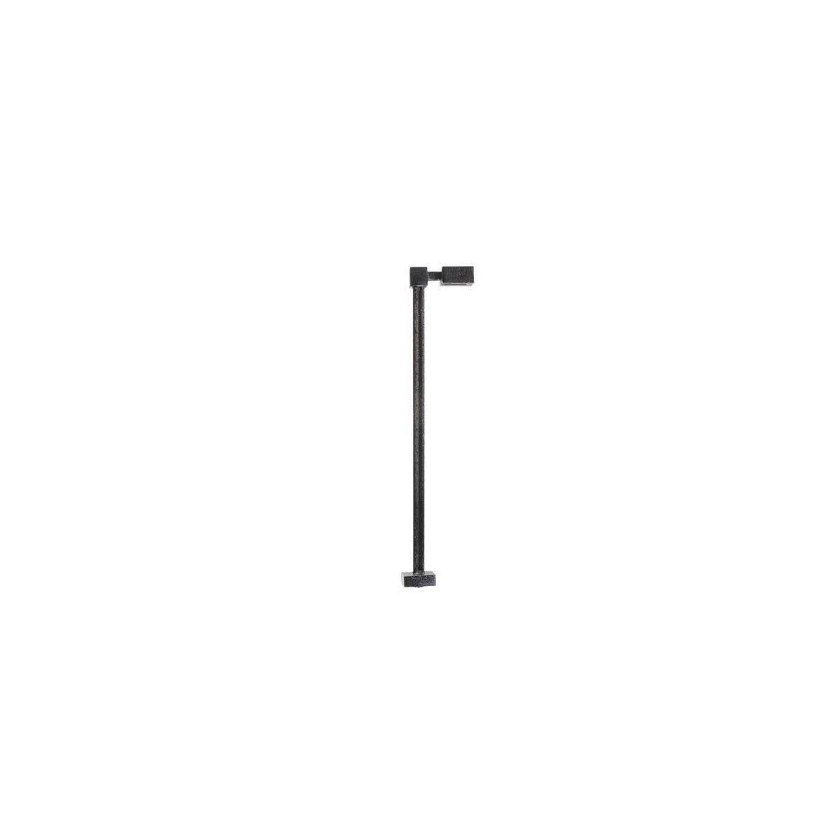 Single-Arm Square LED Light 3-Pack -- Black (Ware White LED) Scale Height: 15′ 4.6m, HO, Atlas Model Railroad Co. 70000203