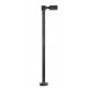 Single-Arm Square LED Light 3-Pack -- Black (cool white LED) 15 Scale Feet Tall, HO, Atlas Model Railroad Co. 70000204