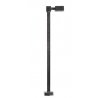 Single-Arm Square LED Light 3-Pack -- Black (cool white LED) 15 Scale Feet Tall, HO, Atlas Model Railroad Co. 70000204