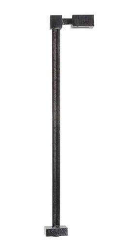 Single-Arm Square LED Light 3-Pack -- Black (cool white LED) 15 Scale Feet Tall, HO, Atlas Model Railroad Co. 70000204