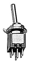 Sub Miniature Toggle Switches -- DPDT 3AMP 120V, All Scales, Miniatronics Corp. 3610002