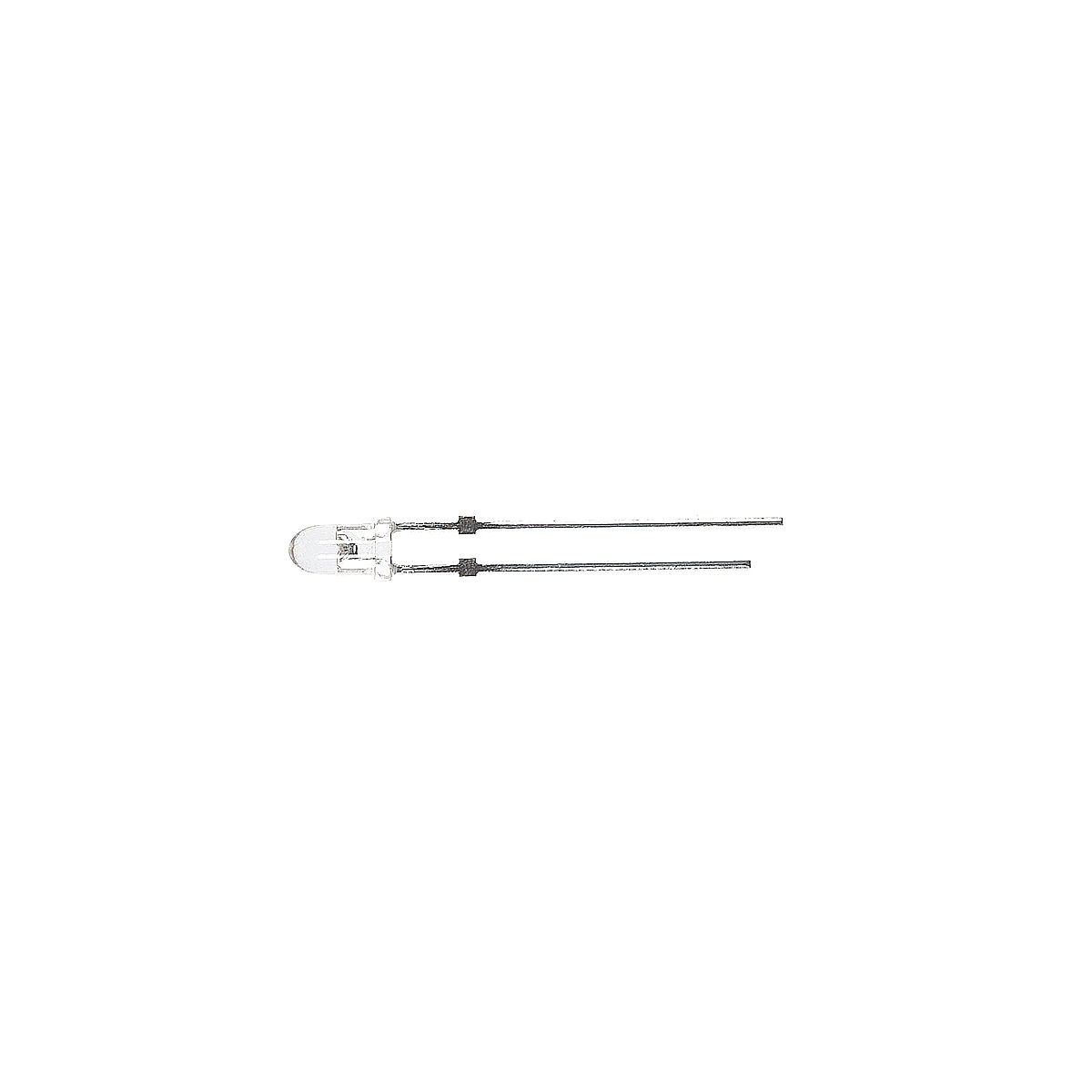 Standard Light Emiting Diodes (LEDs) 1/8′ 3mm Diameter -- White pkg(2), All Scales, Miniatronics Corp. 1230002