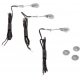 Modern Short Arm Wall Mount Light pkg(3), HO, Walthers SceneMaster 4314