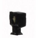 Wall-Mount Square LED Light 3-Pack -- Black (warm white LED), N, Atlas Model Railroad Co. 70000199