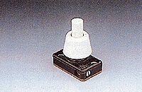 SPST Panel Push-Button Switch w/Nut -- Base Approximately 1 x 1/2′ Threaded Neck L, All Scales, Brawa Modellspielwaren 3524