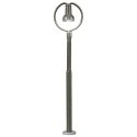 Nostalgic LED Platform Light w/Plug Base & Socket -- Era II-IV, Gray Metal Mast, Warm W, N, Viessmann Modellspielwaren 6435