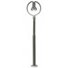Nostalgic LED Platform Light w/Plug Base & Socket -- Era II-IV, Gray Metal Mast, Warm W, N, Viessmann Modellspielwaren 6435