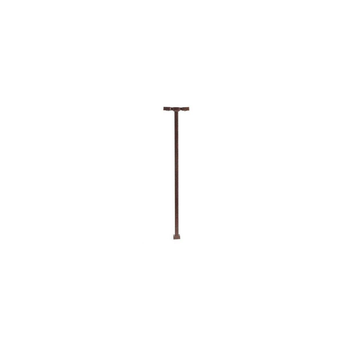 Double-Arm Square LED Light 3-Pack -- Bronze (cool white LED) 30 Scale Feet Tall, N, Atlas Model Railroad Co. 70000192