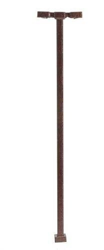 Double-Arm Square LED Light 3-Pack -- Bronze (cool white LED) 30 Scale Feet Tall, N, Atlas Model Railroad Co. 70000192