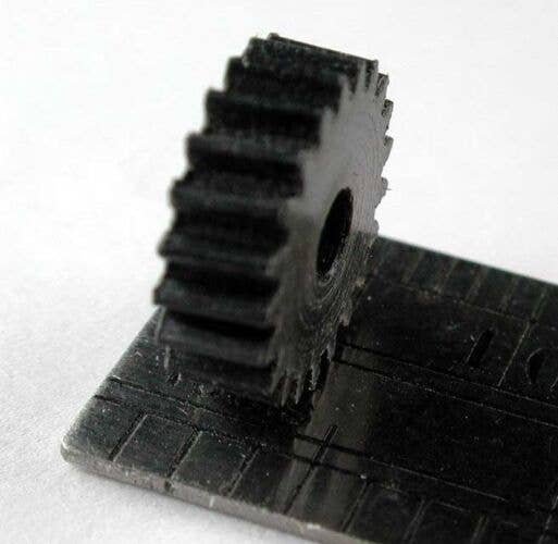 Reverse Worm Gear -- Delrin - 0.4mod x 21 Teeth x 9.2mm OD x 0.118′ Face x 2.45mm Bore, HO, Northwest Short Line 10446