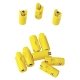 New Style Sockets pkg(10) -- Yellow, All Scales, Marklin, Inc 71422