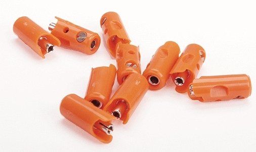 New Style Sockets pkg(10) -- Orange, All Scales, Marklin, Inc 71424