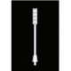 Light Pole -- Style 1 (white) pkg(8), 1/100, JTT Miniature Tree 97302
