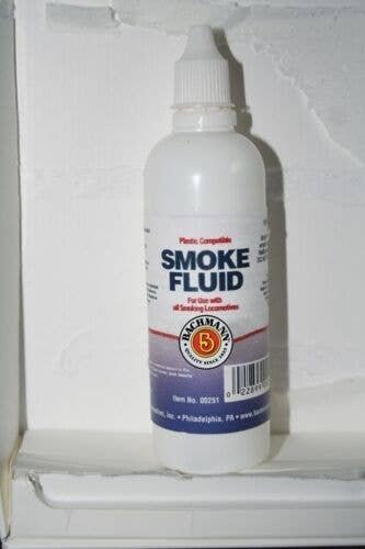 Smoke Fluid -- 4-1/2oz 134mL, All Scales, Bachmann Industries 251