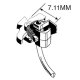 NEM 363 European-Style Couplers -- Short (7.11mm, .28`, 9/32`) 1 Pair with NEM 363 to 362 & , HO, Kadee Quality Products 51
