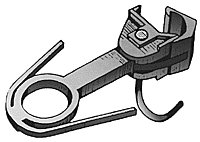 E-Z Mate(R) Magnetic Knuckle Coupler Center Shank -- Medium 1 Pair, HO, Bachmann Industries 78005