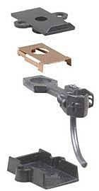 58 Scale Metal Coupler - Kit - Magne-Matic(R) -- Medium 9/32′ Centerset w/232 Draft Gear Box, HO, Kadee Quality Products 58