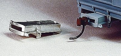 Cushion Coupler Pocket, Long Cushion Type -- For 60` to 86` Freight Cars, HO, Details West 1024