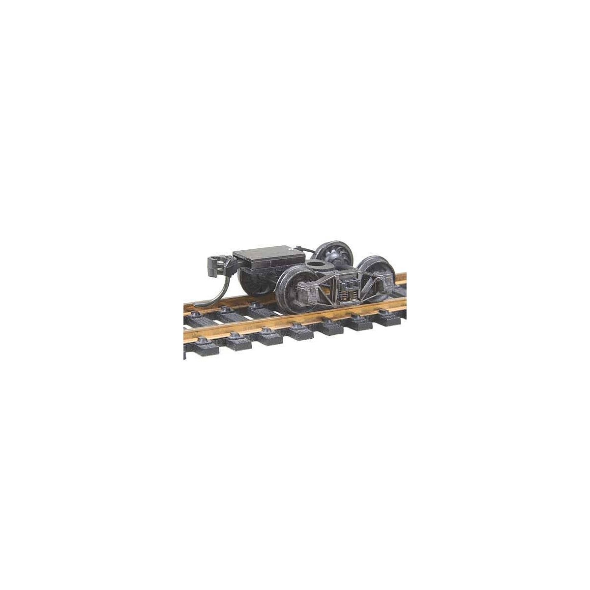 Arch Bar Fully Sprung Metal Trucks w/Whisker(R) Couplers - Kit -- Code 110 (.110`) 33` Ribb, HO, Kadee Quality Products 503