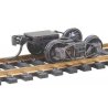 Arch Bar Fully Sprung Metal Trucks w/Whisker(R) Couplers - Kit -- Code 110 (.110`) 33` Ribb, HO, Kadee Quality Products 503