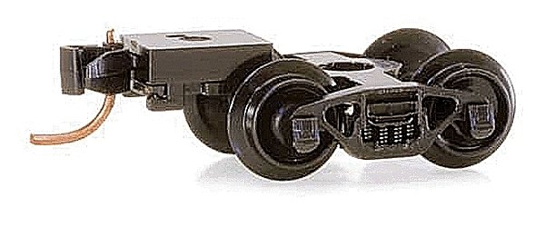 Freight Car Trucks 1 Pair -- Dalman 2-Level (Talgo Style w/Knuckle Coupler), N, Micro Trains Line 302162