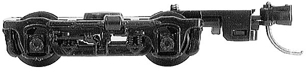 Four-Wheel Passenger Car Trucks -- Standard, Adjustable Couplers (silver) 1 Pair, N, Micro Trains Line 342051