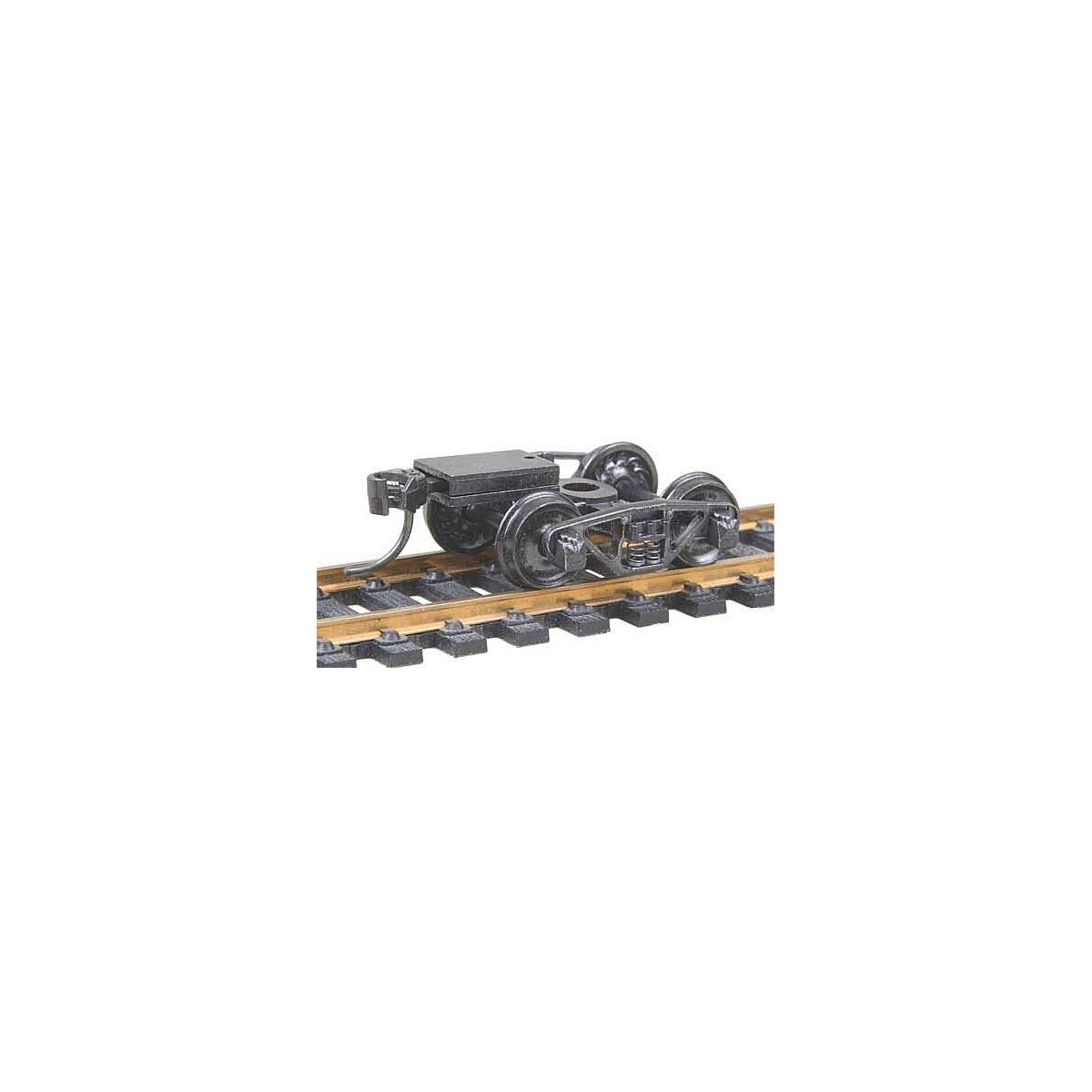 Vulcan Double Truss Fully Sprung Metal Trucks w/Whisker(R) Couplers - Kit -- Code 110 (.110, HO, Kadee Quality Products 516