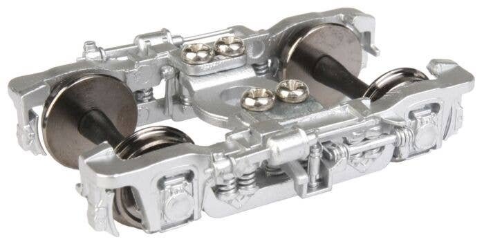 GSC 41-N-11 Metal Passenger Trucks w/Clasp Brake -- Silver - 1 Pair, HO, WalthersProto 2105