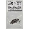 Stainless Steel Truck Screws for HO Freight Cars -- Self-Tapping 2-56 x 3/16′ pkg(25), HO, Tichy Train Group 3091