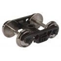 Rigid Plastic Trucks w/36′ RP-25 Metal Wheels & Axles -- 100-Ton Barber S-2 - 1 Pair, HO, WalthersProto 2002