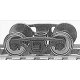 Freight Car Trucks -- Barber-Bettendorf Roller-Bearing Caboose pkg(2), HO, Atlas Model Railroad Co. 190000