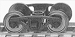 Freight Car Trucks -- Barber-Bettendorf Roller-Bearing Caboose pkg(2), HO, Atlas Model Railroad Co. 190000