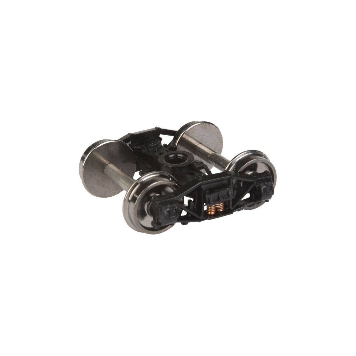 Sprung Plastic Trucks w/33′ Metal RP-25 Wheels & Axles -- Diamond Arch Bar - 1 Pair, HO, WalthersProto 2005