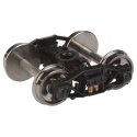 Sprung Plastic Trucks w/33′ Metal RP-25 Wheels & Axles -- Diamond Arch Bar - 1 Pair, HO, WalthersProto 2005