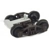 Bettendorf T-Section Trucks w/33′ Code 110 Ribbed-Back Metal Wheels -- pkg(2), HO, Kadee Quality Products 572
