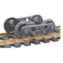 A.S.F.(R) 100-Ton Roller Bearing Fully Sprung Metal Trucks -- Code 110 (.110`) 36` Smooth-B, HO, Kadee Quality Products 513
