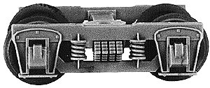 Trucks -- Commonwealth Style w/6′ Wheelbase for Milk/Express Service Cars, HO, Tichy Train Group 3060