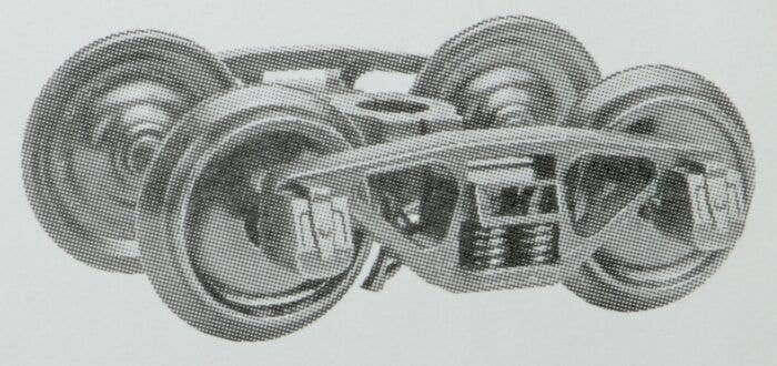 A.S.F (R) A-3 Ride-Control 50-Ton Truck -- 33 Smooth Back All Metal Non-Magnetic Wheels′, G, Kadee Quality Products 970