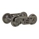 2-Rail A.S.F. 100-Ton Roller Bearing Metal Trucks -- With 36′ Smooth-Back Metal Wheels 1 Pai, O, Kadee Quality Products 754