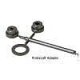 2-Rail AAR Bettendorf Style Metal Trucks -- With 33′ Smooth-Back Metal P48 Wheels 1 Pair, O, Kadee Quality Products 756