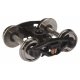 Sprung Plastic Trucks w/33′ Metal RP-25 Wheels & Axles -- Bettendorf - 1 Pair, HO, WalthersProto 2008